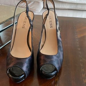 Guess open toe platform stiletto size 8.5